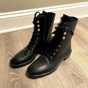 Stuart Weitzman laine pearl boots 5.5